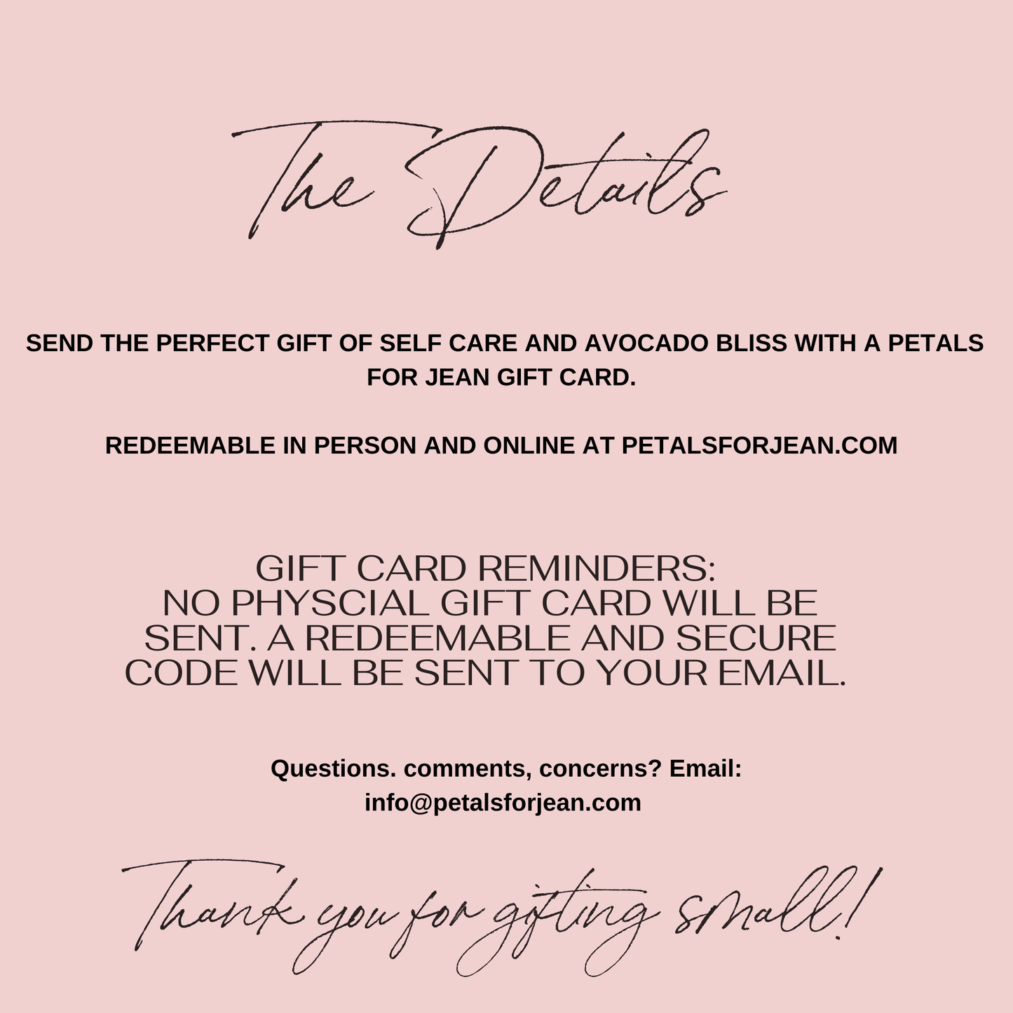 Petals for Jean Gift Card