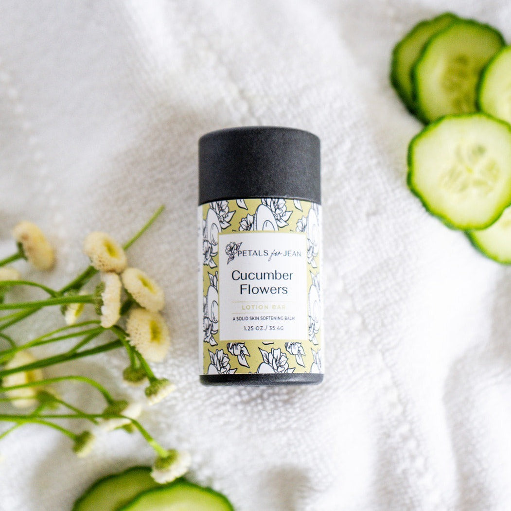 Cucumber Flowers Lotion Bar